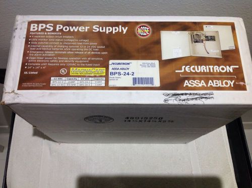 New Securitron ASSA ABLOY BPS Linear Power Supply - BPS-24-2 - 4 Output - 2 Amps