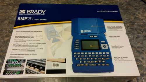 New brady bmp51 printer with li-ion battery, usb, case, pc software, plus extras for sale