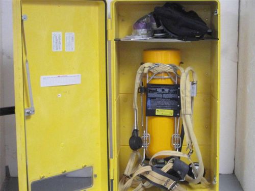Scott  30 min self contained breathing apparatus kit w/encon wall cabinet for sale