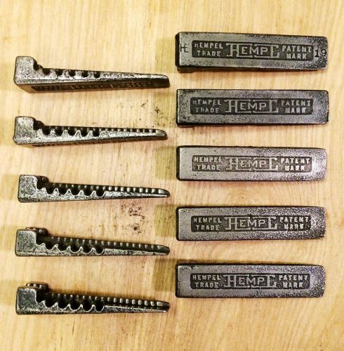 5 SETS (10 PIECES) Cleaned Tested HEMPEL Wedge Style Letterpress QUOINS