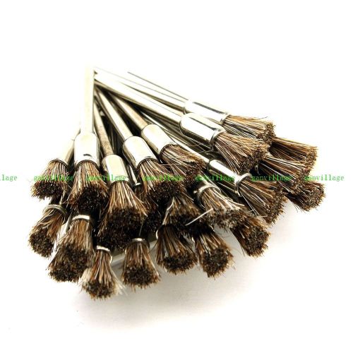 25pcs horse hair polishing polisher pen shape brush lab rotary rust clean tool for sale