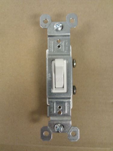 (1000) Pass &amp; Seymour P&amp;S 660-wcp 15 Amp Single Pole Toggle Switch White 15A