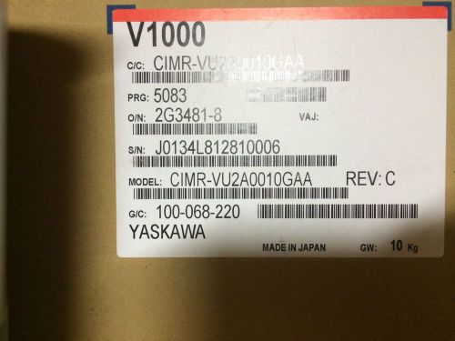 Yaskawa V1000 VFD CIMR-VU2A0010GAA