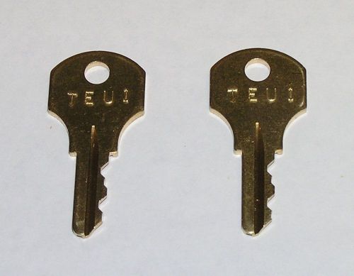 2 - Corbin GE TEU1 TEU-1 Electrical Breaker Panelboard Keys