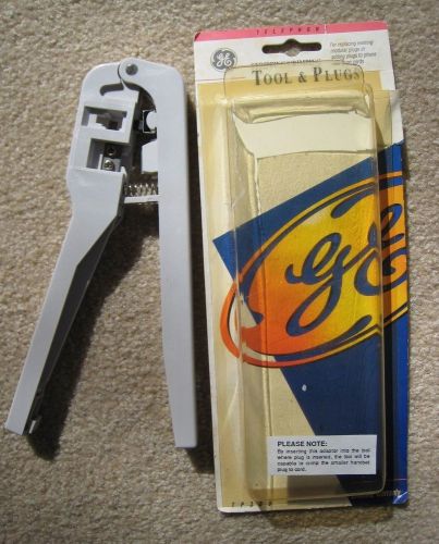 GE stripping/crimping tool &amp; plugs, rarely used.  Great shape.