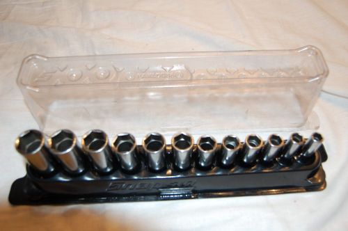 Snap-on 3/8&#034; Drive 12 Pc. Metric Deep Well Socket Set 8mm to 19mm