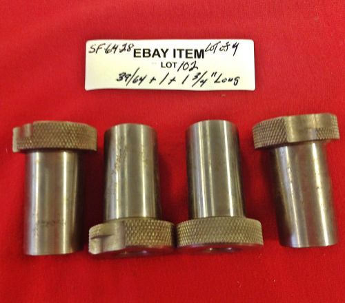 Acme sf-64-28 slip-fixed renewable drill bushings 39/64 x 1 x 1-3/4&#034;  lot of 4 for sale