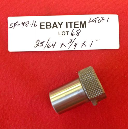 Acme sf-48-16 slip-fixed renewable drill bushing 25/64&#034; x 3/4&#034; x 1&#034;  lot of 1 for sale