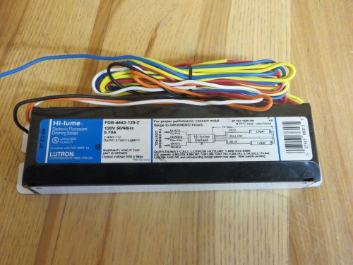 NEW Lutron 120V Dimming Ballast for TWO F40T12 Lamps FDB-4843-120-2