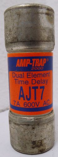 AJT7  Class J dual-element time delay fuse, 600VAC, 7A