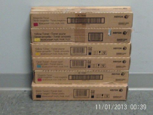 New Genuine Xerox Toner Cartridges for WorkCentre 7425/7428/7435 1C 2Y 2M 1K