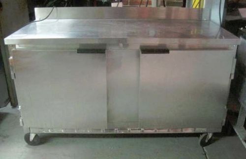 29&#034; refrigerated work table beverage air 2 door for sale
