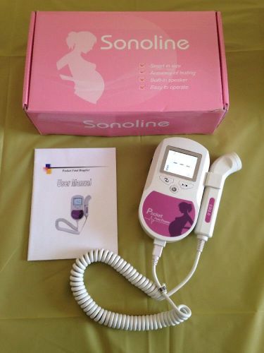 Pink Sonoline Fetal Heartbeat Doppler