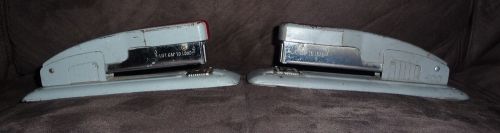 2 vintage industrial gray swingline staplers model 400 &amp; 400 s for sale