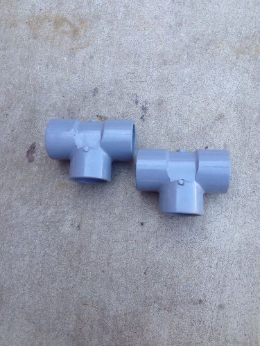 Cpvc pipe  fittings two  1 1/2 &#034; tees sch 80 new made in usa for sale