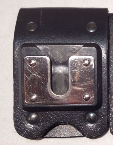 Leather radio d stud belt swivel slide for case holster holder kenwood morotola for sale