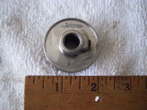 Vintage 2&#034; Diameter Congress Drives Detroit Michigan 1/2&#034; wide Pot Metal Pulley