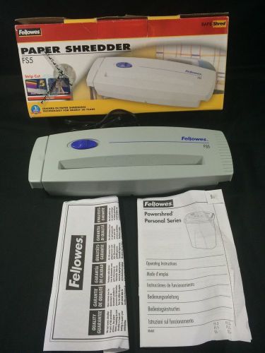 FELLOWES Paper Shredder FS5 Strip Cut Safe Shred