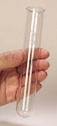 Borosilicate glass test tubes w/rim, 38x 200mm pk of 50, w/cork stoppers for sale