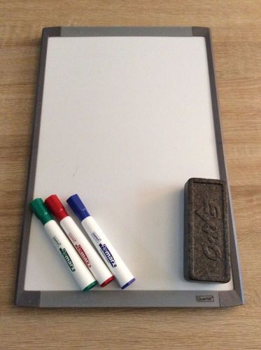 Dry Eraser Board With 3 Markers &amp; Eraser!