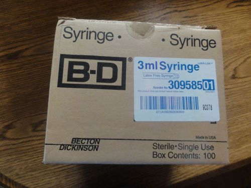 3 ml Syringes / Box of 100 Individually packaged
