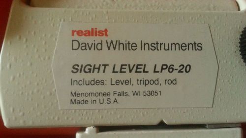 David White Instruments Sight Level LP6-20