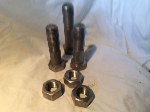 Bolts 2 1-1/4, 1 1 1-1/4 with nuts 304 Stainless Steel New