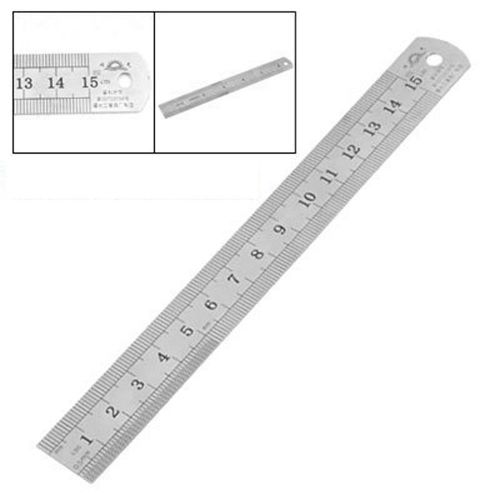 15cm 6 Stainless Metal Ruler Measuring Tool Mark Tools CT