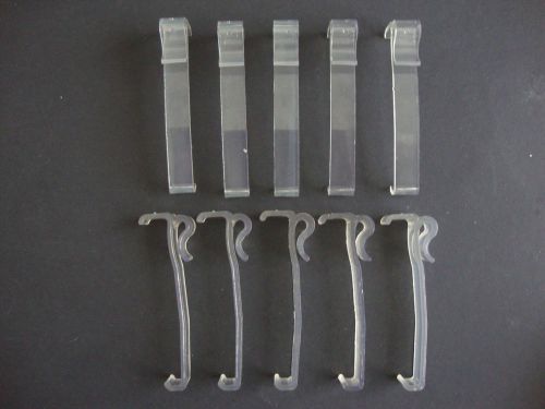 10 QTY:  3.25 Inch Heavy Duty Valance Clips for Blinds