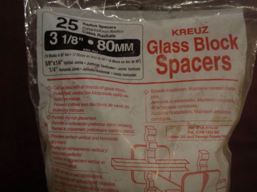 Kreuz Glass Block Spacers ABK-R02  5/8 x 1/4 - 25pack