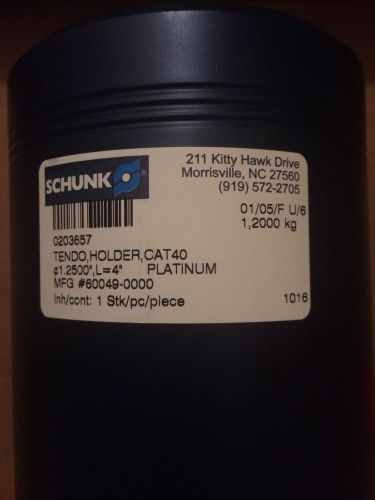 ***NEW***NEVER USED*** Schunk TENDO CAT 40 Holder 020365