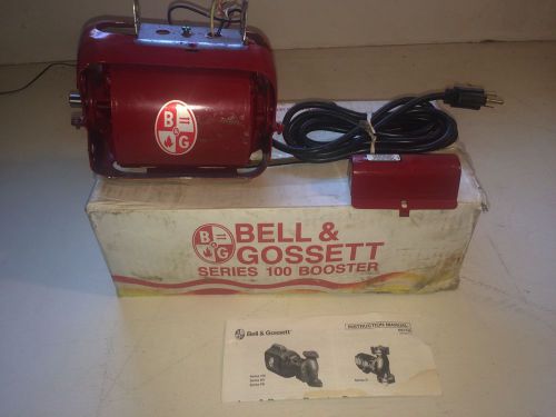 Bell &amp; Gossett 1/12 HP Circulator Motor Series S100 With Box And Manual.
