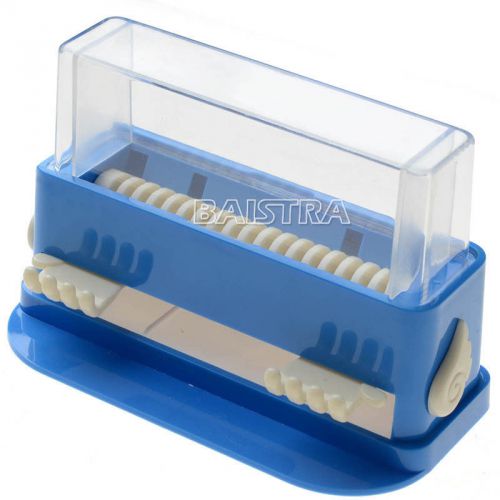 Dental cotton tip dispenser micro applicator fiber brush dispenser box blue for sale