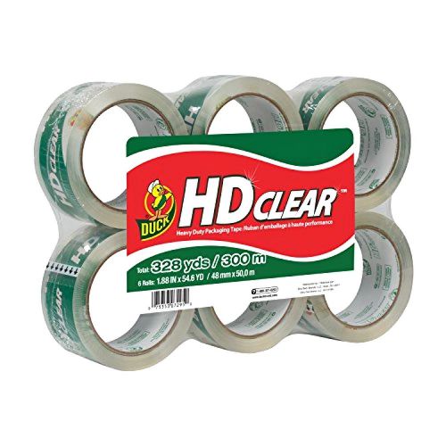 Duck brand hd packaging tape packaging tape 1.88 inch x 54.7 yard crystal cle... for sale