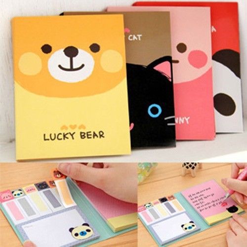 Cute Animals Sticky Notes Sticker Memo Post It Bookmark Point It Marker Flags