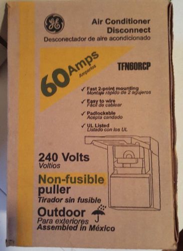 GE 60 amp Air Conditioner Disconnect Box part # TFN60RCP in Original Box