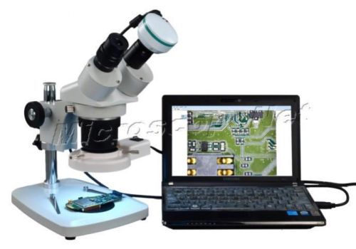 5-60x binocular stereo microscope+8w ring light+2mp camera for windows &amp; mac for sale