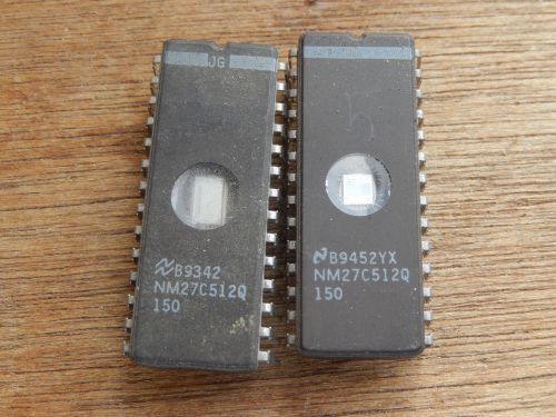 1psc NM27C512Q-150  Vintage EPROM IC CHIP  Cf3-1