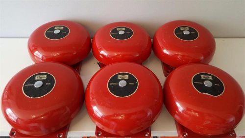 Simplex fire alarm 6&#034; bell surface mount 24 vdc 4080-c5 - lot of 6 for sale
