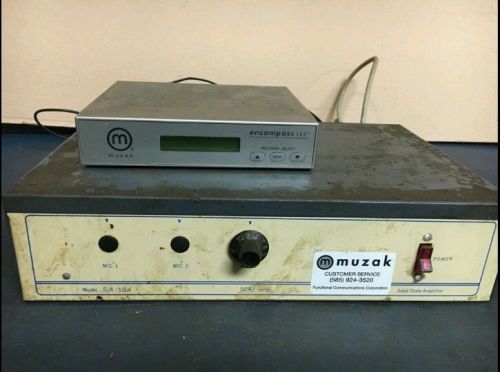 MUZAK ENCOMPASS LE2 Digital Satellite Receiver &amp; SCA AMPLIFIER AMP Music On Hold
