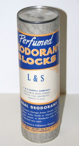 Vintage Perfumed Deodorant Blocks Cakes L &amp; S Supply Company Restrooms Closets