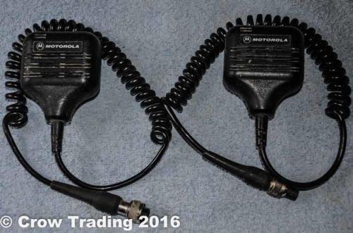 Lot of 2 Lapel Shoulder Speaker Microphones Motorola NTN4849A for P100-HT50