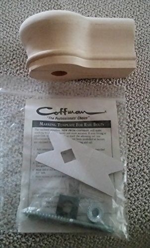 Coffman 7019 Pre-bored Newel Wood Stair Cap in Maple Wood with Hardware