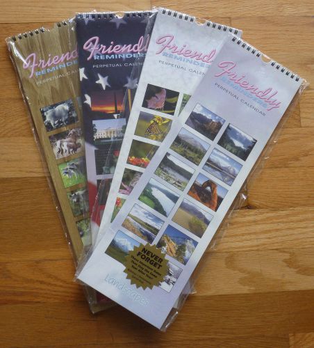 Lot of 6 perpetual birthday &amp; anniversary calendars for sale