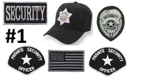 Private Security Officer Chest Star Patches Starter Package Bundle