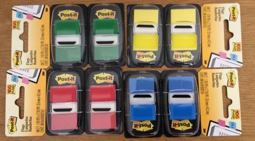 3M Post - it 680 -YW2, Yellow, BE2 Blue, RD2 Red, GN2 Green, ( 400 Color Flags )