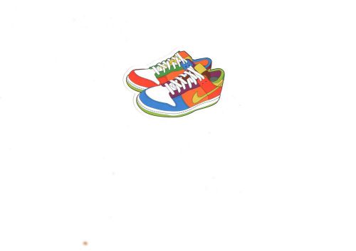 NIKE Sticker/ Decal Bumper Stickers Actual Pattern SHOES
