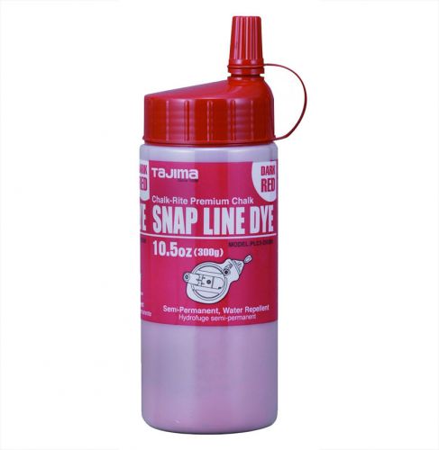 TAJIMA PLC3-DR300 Permanent Snap-Line Dye, Dark Red, Easy-Fill Nozzle 10.5 oz