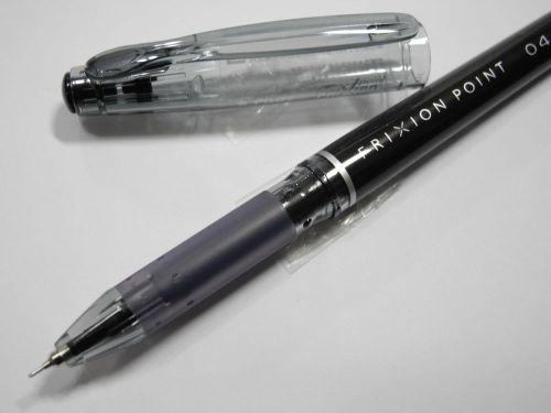 1 pen+4 refills PILOT FRIXION/ERASER 0.4mm needle tip roller ball pen Black