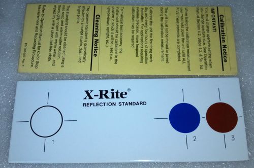 Reflector Standard P/N 968-62 For X-Rite 968 SPECTROPHOTOMETER / DENSITMETER